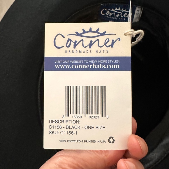 NEW Conner Hats ORGANIC Freedom Boho Beaded Wool Hat - Picture 4 of 7